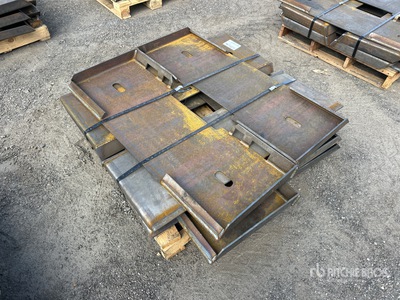 Quantity of (10) 2025 Kit Containers QT-F-BLANK Skid Steer Attachment Mounting Plate