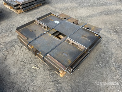 Quantity of (10) 2025 Kit Containers QT-F-BLANK Skid Steer Attachment Mounting Plate