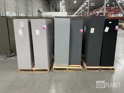(2) Filing Cabinet, (2) Office Cabinets & (2) Storage Lockers