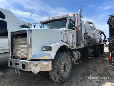 2000 Bomega on 2007 Freightliner FLD120SD 8x6 Sleeper Combination Wash/ Vacuum Tanker Truck (Inoperable)