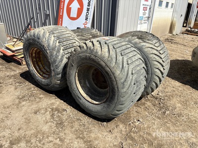 Quantity of (4) 700/40-22.5 Floater Tires