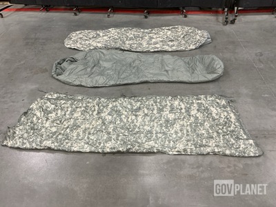 (53) Poncho Liners, (45) Bivy Covers, (31) Sleeping Bags & Assorted Items