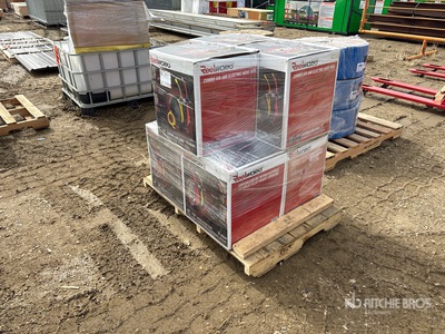 Quantity of (7) Reelworks Combo Air & Electric Hose Reels