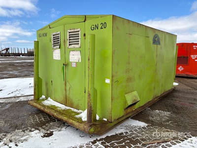2003 Stamford UCI224F 60 kW Skid-Mounted Enclosed Zestaw prądotwórczy