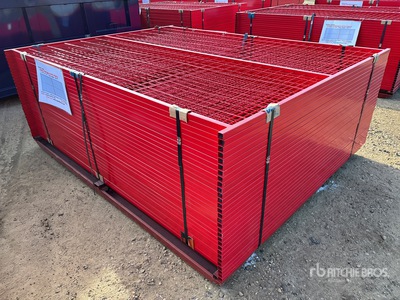 Quantity of (30) Canex 6 ft x 8 ft Powder Coated サイト フェンス (Unused)