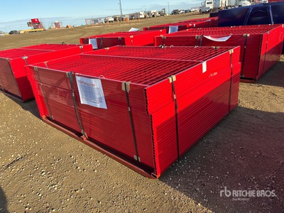 Quantity of (30) Canex 8 ft x 6 ft Powder Coated サイト フェンス (Unused)