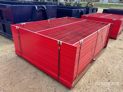 Quantity of (30) Canex 6 ft x 8 ft Powder Coated Bauzaun (Unused)