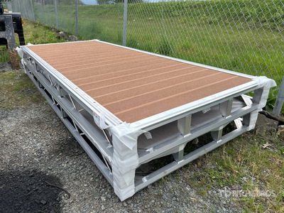 Quantity of (2) 2024 BYT BDF410 4 ft x 10 ft Aluminum Boat Dock Section Kit (Unused)