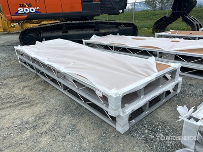 Quantity of (2) 2025 BYT BDF412 4 ft x 12 ft Aluminum Boat Dock Section Kit (Unused)