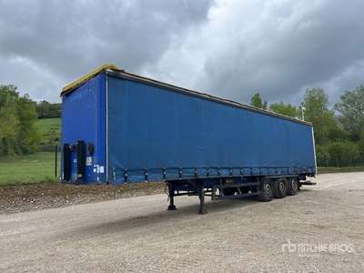 Kogel 13400 mm Tri/A Semi-Remorque A Rideau Coulissant 3 Essieux Curtain Side Trailer