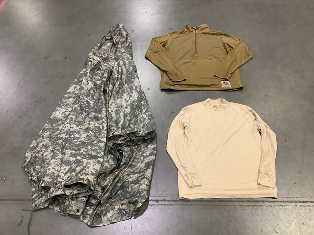 (7) Cold Weather Undershirts, (6) Cold Weather Shirts & Assorted Items
