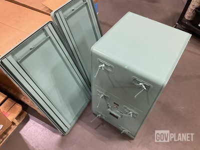 (2) Atlantic Industries Medical Instrument & Supply Set Chests