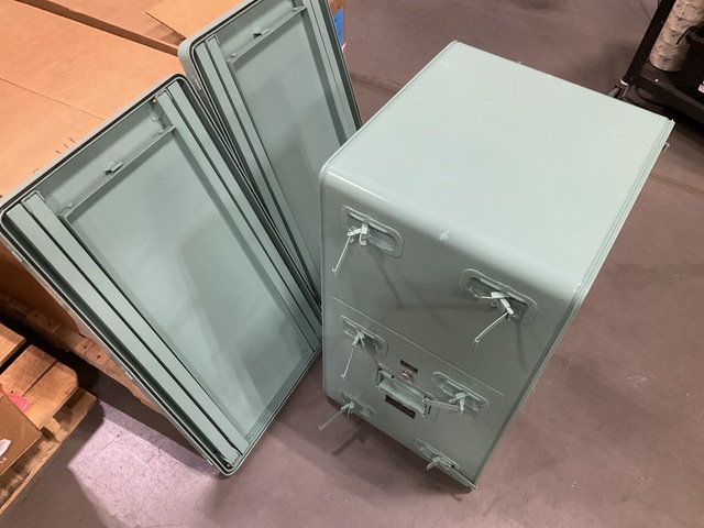 (2) Atlantic Industries Medical Instrument & Supply Set Chests