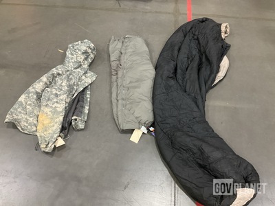(6) Pairs of Extreme Cold Weather Trousers, (39) Sleeping Bags & Assorted Items