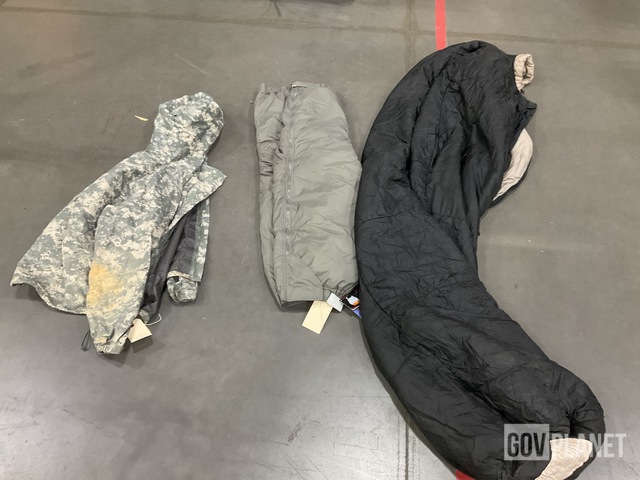 (6) Pairs of Extreme Cold Weather Trousers, (39) Sleeping Bags & Assorted Items