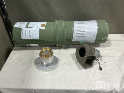 (1) Blower Assembly, (1) Clamp, (1) Coupling Half & Assorted Items