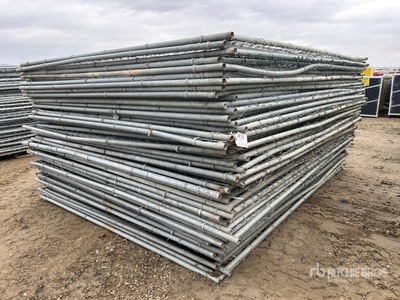 Quantity of (50) 10 Ft x 8 Ft Site Fence