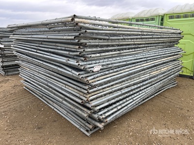 Quantity of (50) 10 Ft x 8 Ft Site Fence