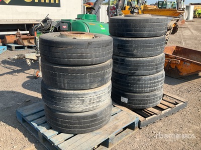 Quantity of (9) Tyres And Wheels
