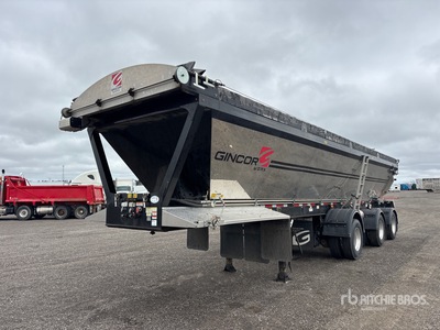 2024 GINCOR 38 ft Tri/A ライブボトムトレーラー