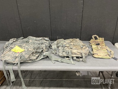 (7) Large Field Pack Sets, (18) Assault Packs & Assorted Items