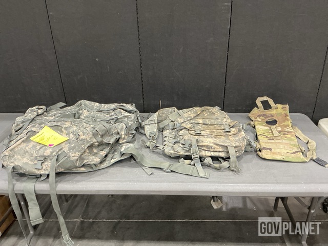 (7) Large Field Pack Sets, (18) Assault Packs & Assorted Items