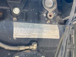 Engine with Emission Certification Label