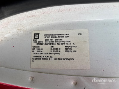 2005 Chevrolet C7500 4x2 Lube Truck