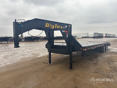 2012 Big Tek 30 ft T/A Gooseneck Equipment Trailer