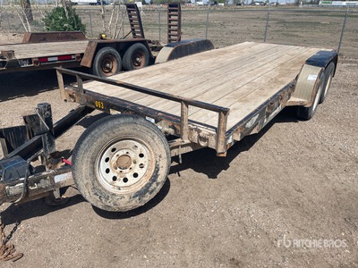 2009 H & H 18 ft T/A Equipment Trailer