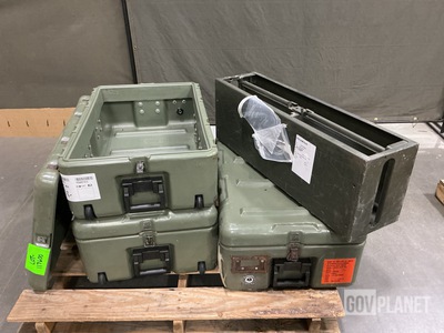 (1) Small Arms Storage Rack & (3) Storage Cases