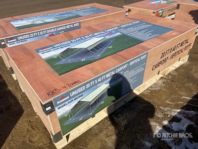 2026 Rhino AGR-MC2040 20 ft x 40 ft Steel Carport (Unused)