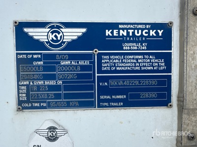 2009 Kentucky 48 ft T/A Przyczepa furgon