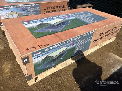 2026 Rhino AGR-MC2040 20 ft x 40 ft Steel Carport (Unused)