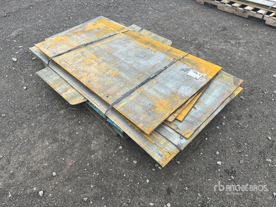 Quantity of (6) Assorted Sized Steel Plates
