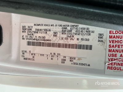 2012 Ford E-450 Cargo Van