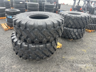 Quantity of (4) 23.5x25 E3/L3 Tires (Unused)