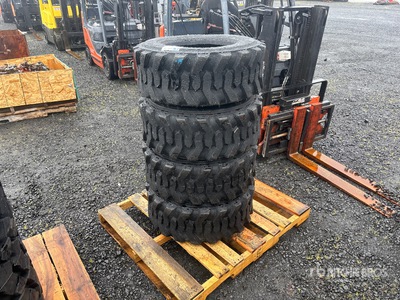Quantity of (4) 12-16.5 Tires (Unused) - Fits Skid Steer