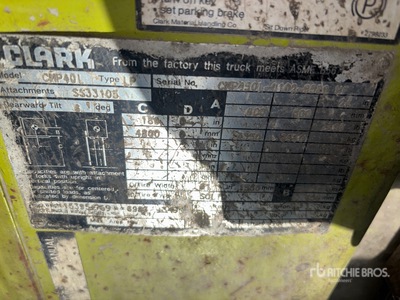 Clark CMP40L 4800 lb Cushion Tire Forklift