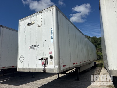 2012 Wabash  53 ft x 102 in T/A Van Trailer