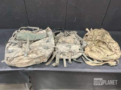 Lot of Supplies Qty (17) Assault Packs, (14) Rucksack Packs & Assorted Items