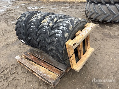 Quantity of (4) Galaxy 12-16.5 Tires - Fits Skid Steer