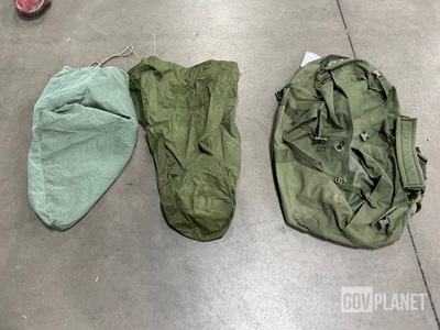 (11) Clothing Bags, (42) Barracks Bags, (76) Duffel Bags & Assorted Items