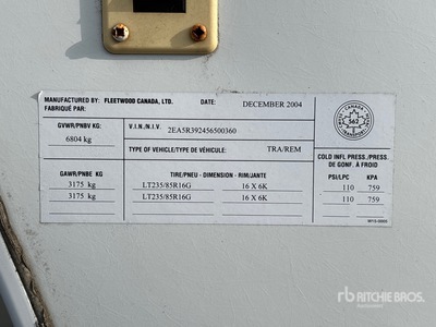 2005 Fleetwood Quantum AX6 38 ft T/A Remorque récréative