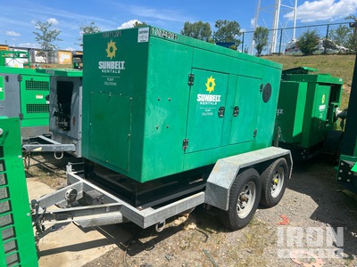 2018 Hydra-Tech HT100DQV T/A Diesel engine powered Hydraulic Pump mounted on trailer.