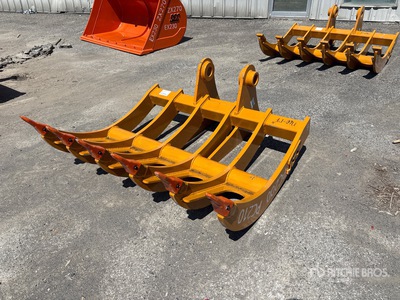 2025 SEC 61 in Excavator Rake - Fits Komatsu PC200 (Unused)