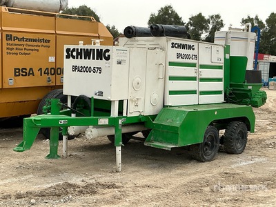 2005 Schwing BPA2000-579 Portable Concrete Pump