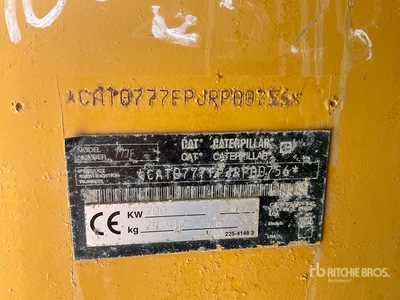 2007 Cat 777F Ciężarówka