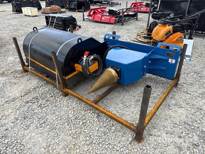 2026 GIYI GY-LS43 and Skid Steer Sweeper Skid Steer Log Splitter (Unused)