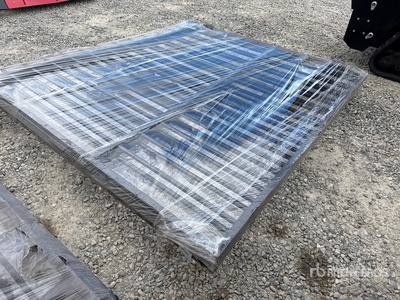 2026 SKLP SK-14BL 14 Ft. Bl-parting weought iron gate Doors (Unused)